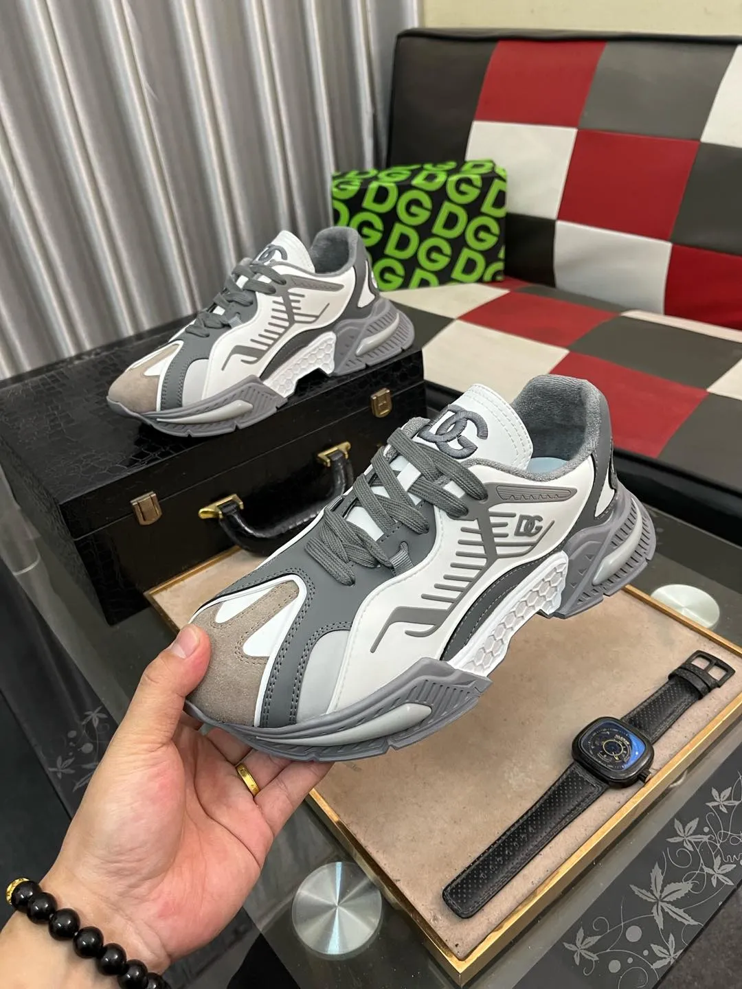 Men's men's shoes💰560⌚️⌚️DG "Dolce & Gabbana" low-top casual shoes Regular size: 35-46 Product material: Upper imported cowhide stitching fabric, breathable lining, original outsole